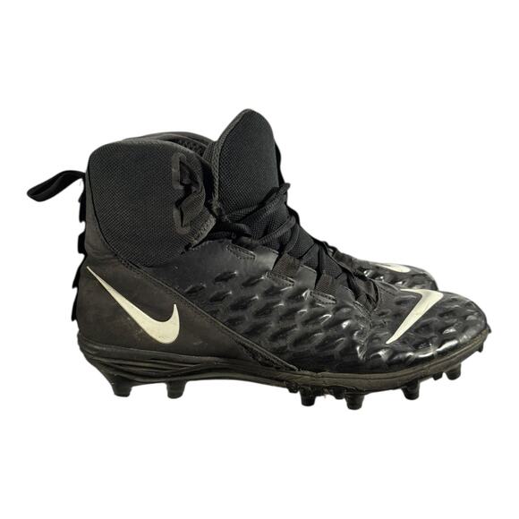 Nike Mens Football Cleats Size 10 Black Force Savage Varsity 2 AQ8155-001 Logo - Picture 1 of 8